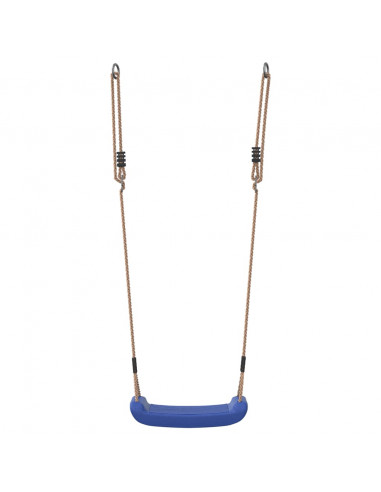 Seggiolino da Altalena per Bambini Singolo Corda Regolabile Blu