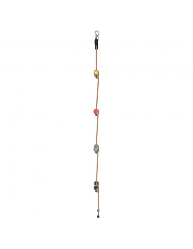 Scala di Corda per Bambini con 4 Pioli Multicolore