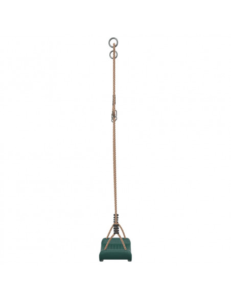 Seggiolino Altalena per Bambini Singolo Corda Regolabile Verde