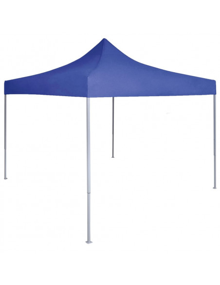 Gazebo Professionale Pieghevole 2x2 m in Acciaio Blu