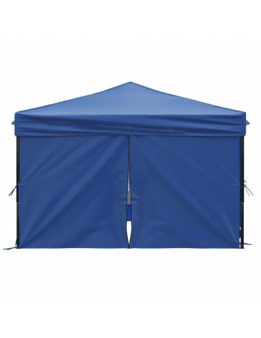 Tenda per Feste Pieghevole con Pareti Laterali Blu 3x3 m