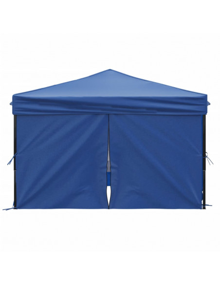 Tenda per Feste Pieghevole con Pareti Laterali Blu 3x3 m