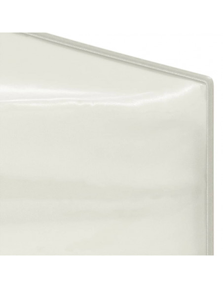 Tenda per Feste Pieghevole con Pareti Laterali Crema 3x3 m