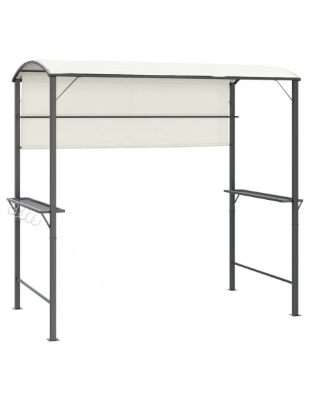 Gazebo con Tetto 220x110x200 cm Crema
