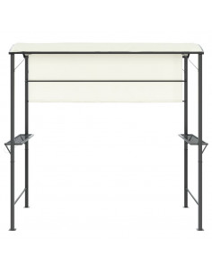 Gazebo con Tetto 220x110x200 cm Crema 2