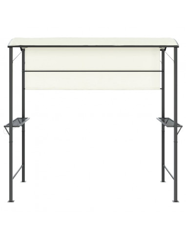 Gazebo con Tetto 220x110x200 cm Crema