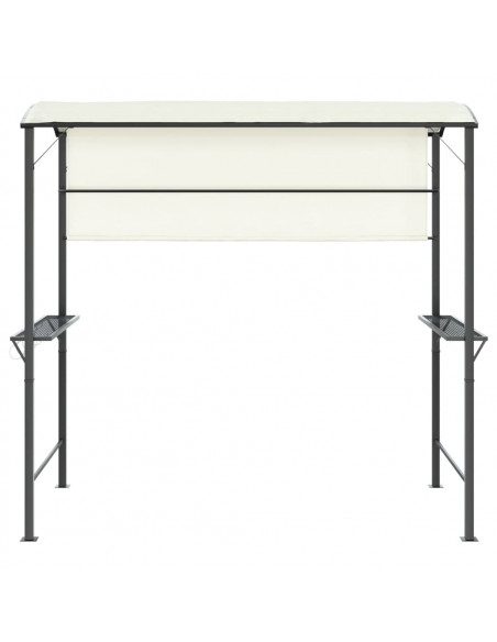 Gazebo con Tetto 220x110x200 cm Crema