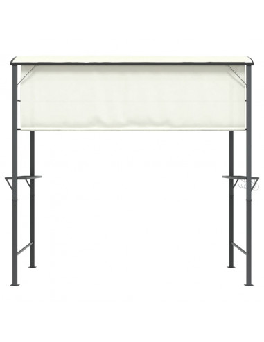 Gazebo con Tetto 220x110x200 cm Crema