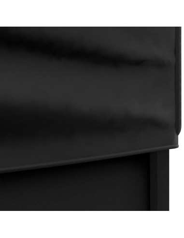 Tenda per Feste Pieghevole con Pareti Laterali Nero 3x6 m