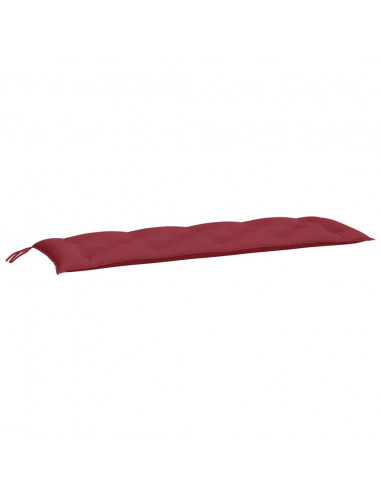 Cuscini per Panca 2 pz Rosso Vino 150x50x7 cm in Tessuto Oxford