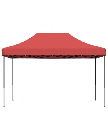 Tenda da Festa Pieghevole Pop-Up Bordò 410x279x315 cm