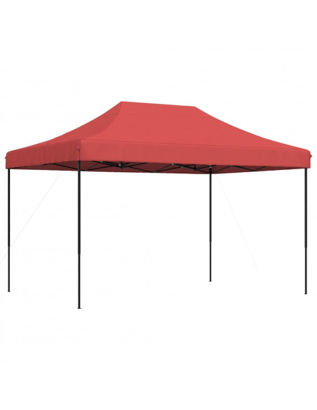 Tenda da Festa Pieghevole Pop-Up Bordò 410x279x315 cm