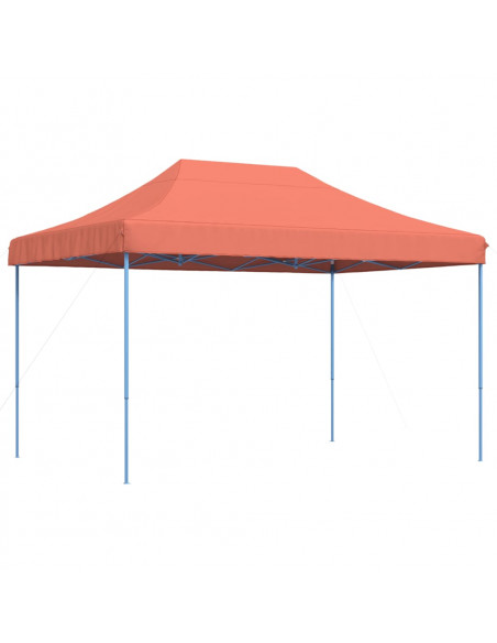 Tenda da Festa Pieghevole Pop-Up Terracotta 410x279x315 cm