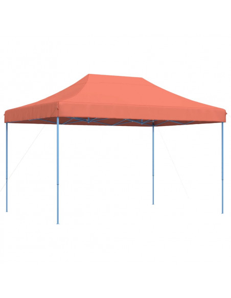 Tenda da Festa Pieghevole Pop-Up Terracotta 410x279x315 cm
