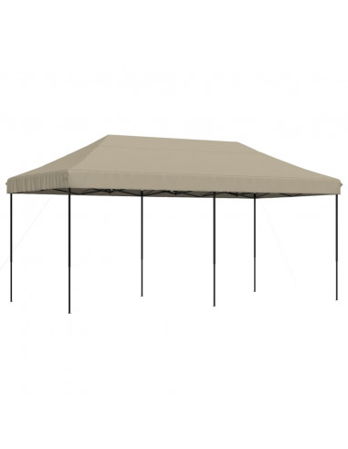Tenda da Festa Pieghevole Pop-Up Tortora 580x292x315 cm
