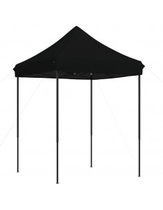 Tenda da Festa Pieghevole Pop-Up Nero 200x200x306 cm 2