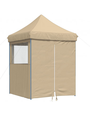 Tendone per Feste Pieghevole Pop-Up con 4 Pareti Beige