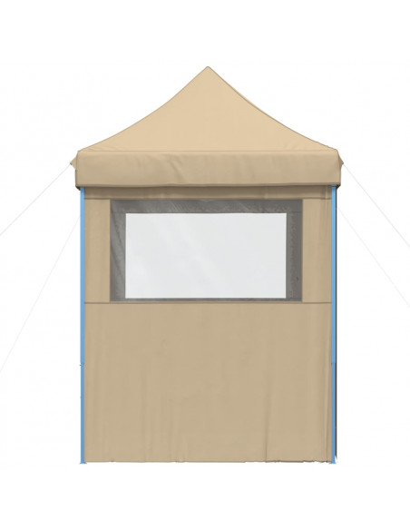 Tendone per Feste Pieghevole Pop-Up con 4 Pareti Beige