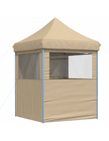 Tendone per Feste Pieghevole Pop-Up con 4 Pareti Beige
