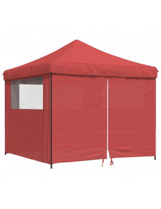 Tendone per Feste Pieghevole Pop-Up con 4 Pareti Bordò 2