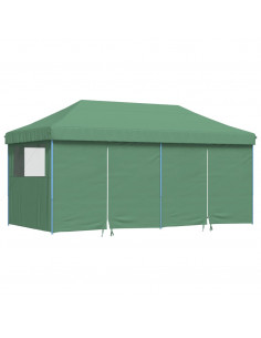 Tendone per Feste Pieghevole Pop-Up con 4 Pareti Verde 2