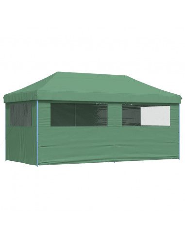 Tendone per Feste Pieghevole Pop-Up con 4 Pareti Verde