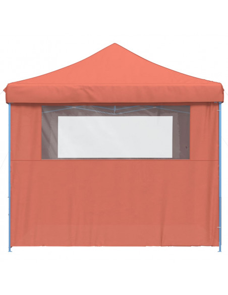 Tendone per Feste Pieghevole Pop-Up con 4 Pareti Terracotta