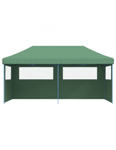 Tendone per Feste Pieghevole Pop-Up con 3 Pareti Verde