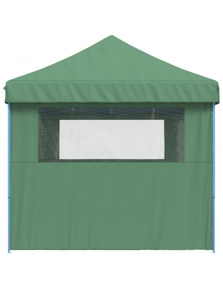 Tendone per Feste Pieghevole Pop-Up con 3 Pareti Verde