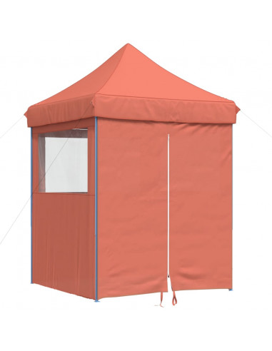 Tendone per Feste Pieghevole Pop-Up con 4 Pareti Terracotta