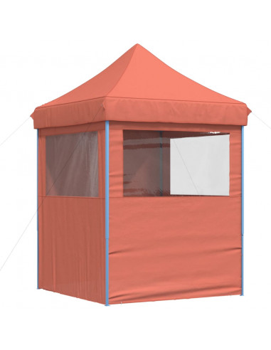 Tendone per Feste Pieghevole Pop-Up con 4 Pareti Terracotta