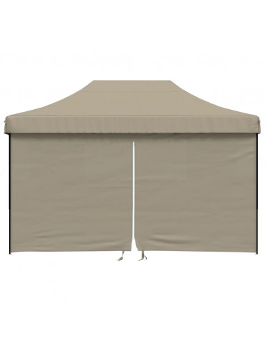 Tendone per Feste Pieghevole Pop-Up con 4 Pareti Tortora
