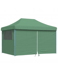 Tendone per Feste Pieghevole Pop-Up con 4 Pareti Verde 2