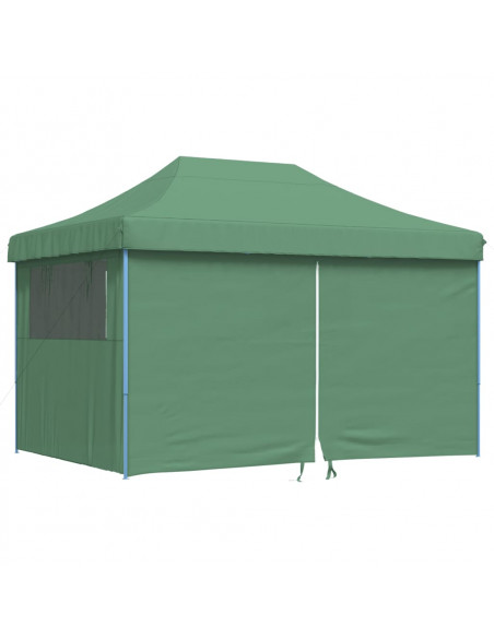 Tendone per Feste Pieghevole Pop-Up con 4 Pareti Verde