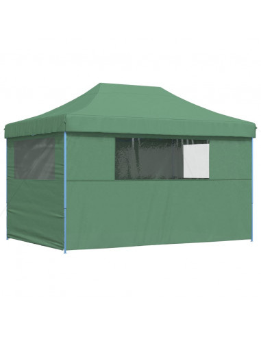 Tendone per Feste Pieghevole Pop-Up con 4 Pareti Verde