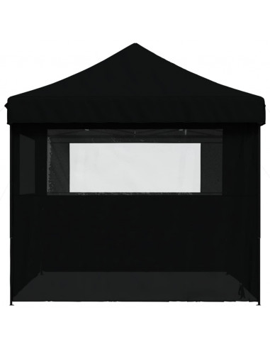 Tendone per Feste Pieghevole Pop-Up con 4 Pareti Nero