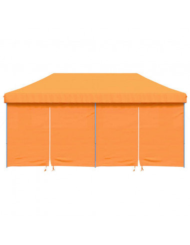 Tendone per Feste Pieghevole Pop-Up con 4 Pareti Arancione