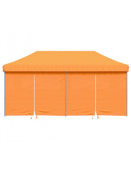 Tendone per Feste Pieghevole Pop-Up con 4 Pareti Arancione