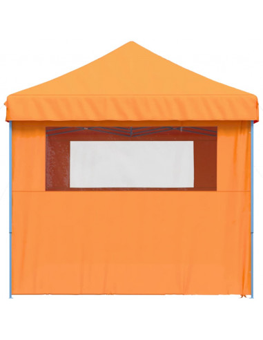 Tendone per Feste Pieghevole Pop-Up con 4 Pareti Arancione