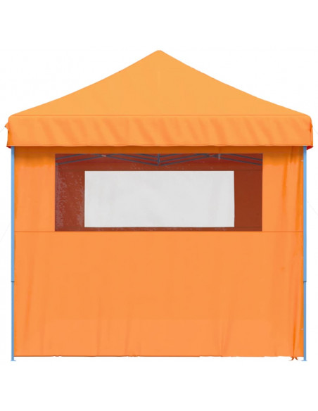 Tendone per Feste Pieghevole Pop-Up con 4 Pareti Arancione