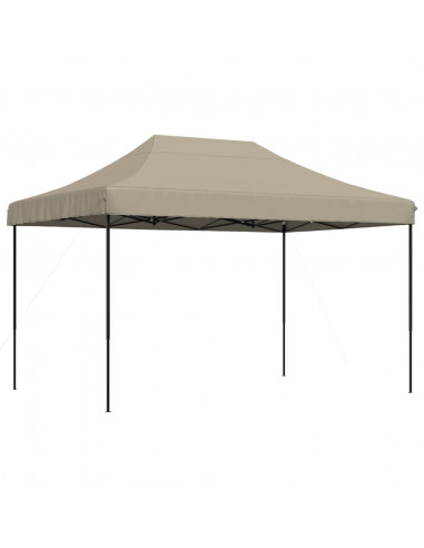Tenda da Festa Pieghevole Pop-Up Tortora 410x279x315 cm
