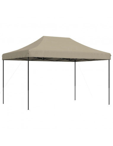 Tenda da Festa Pieghevole Pop-Up Tortora 410x279x315 cm