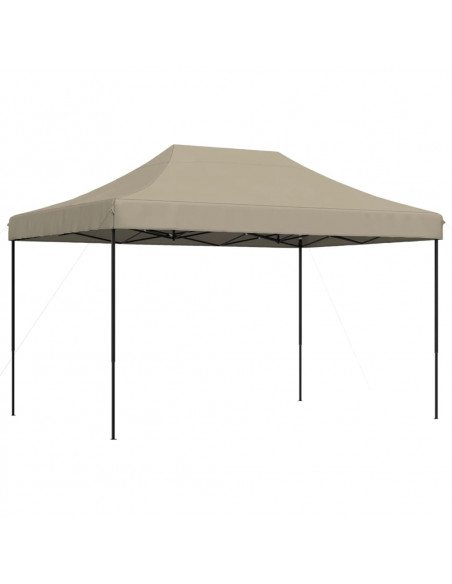 Tenda da Festa Pieghevole Pop-Up Tortora 410x279x315 cm