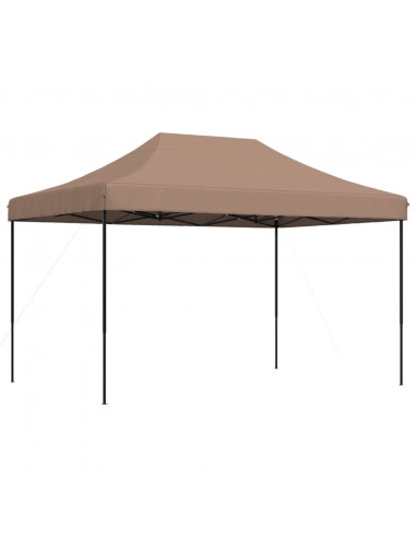Tenda da Festa Pieghevole Pop-Up Marrone 410x279x315 cm