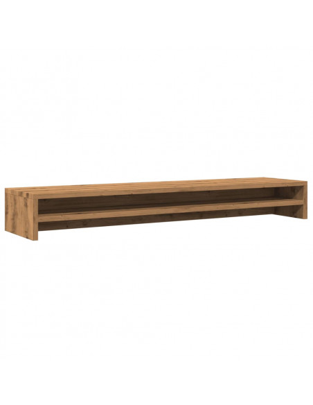 Supporto Monitor Rovere Artigianale 100x24x13 cm Multistrato