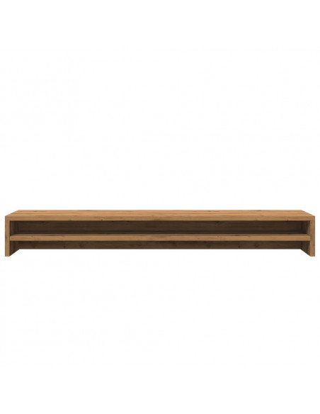 Supporto Monitor Rovere Artigianale 100x24x13 cm Multistrato