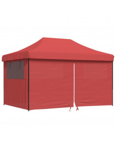 Tendone per Feste Pieghevole Pop-Up con 4 Pareti Bordò 2
