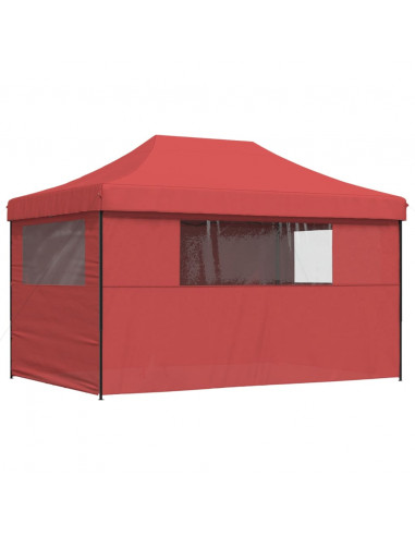Tendone per Feste Pieghevole Pop-Up con 4 Pareti Bordò