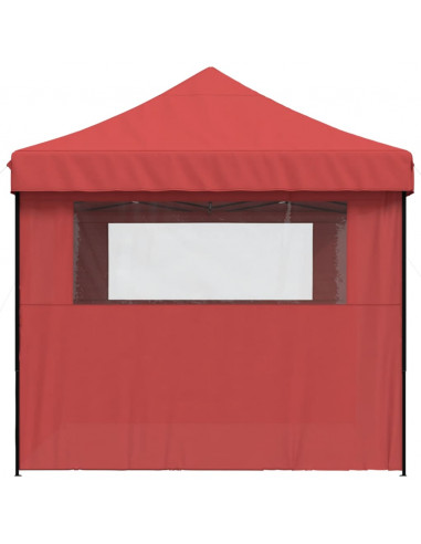 Tendone per Feste Pieghevole Pop-Up con 3 Pareti Bordò