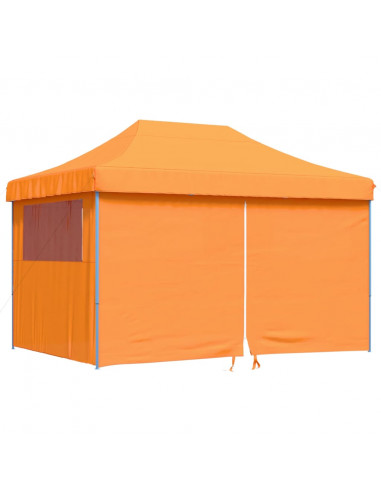 Tendone per Feste Pieghevole Pop-Up con 4 Pareti Arancione